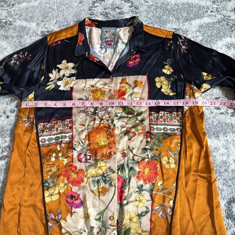 Johnny Was Floral Button Down Shirt - Picture 10 of 13